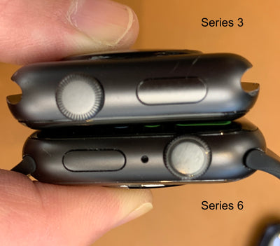 從 Series 4 開始，Apple Watch 深空灰色鋁金屬材質變得更暗