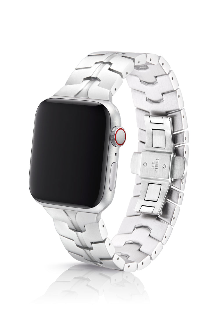JUUK 40mm Vitero Silver Premium Aluminum Apple Watch Band
