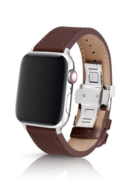 JUUK 44mm Korza Brun Premium Italian Leather Apple Watch Band